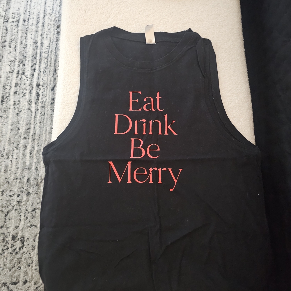 Pure Barre Black Tank Top Holiday